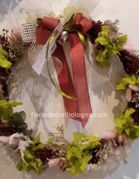 Coroncina fiori secchi e stabilizzati
